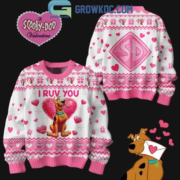 Scooby-doo I Ruv You Happy Valentine 2025 Ugly Sweater