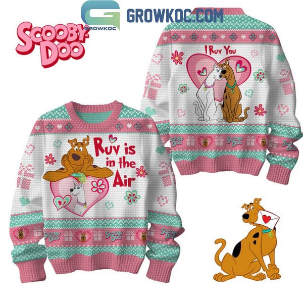 Scooby-doo I Ruv You Love In The Air 2025 Ugly Sweater