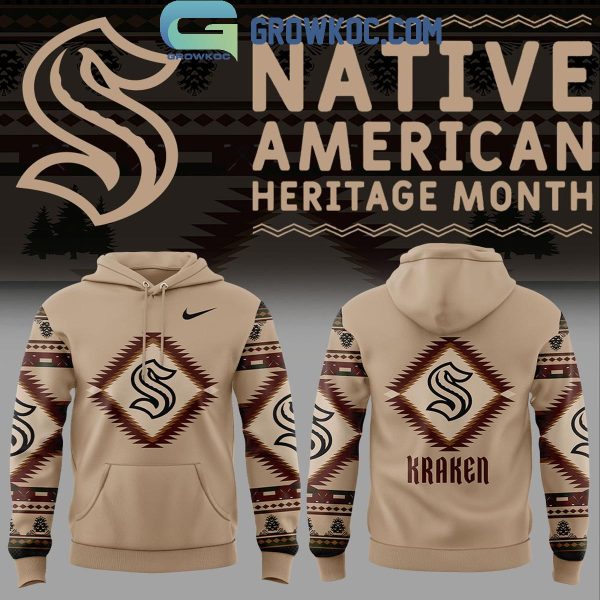 Seattle Kraken Native American Heritage 2024 NHL Time Hoodie Long Pants