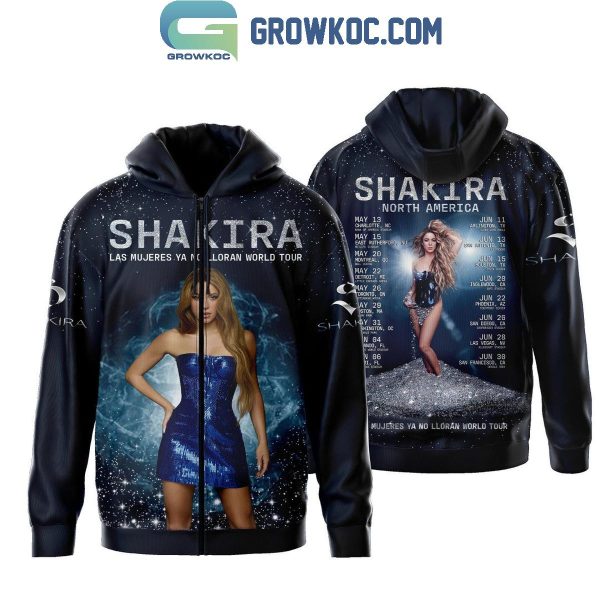 Shakira Las Mujeres Ya No Lloran World Tour 2025 North America Hoodie T-Shirt