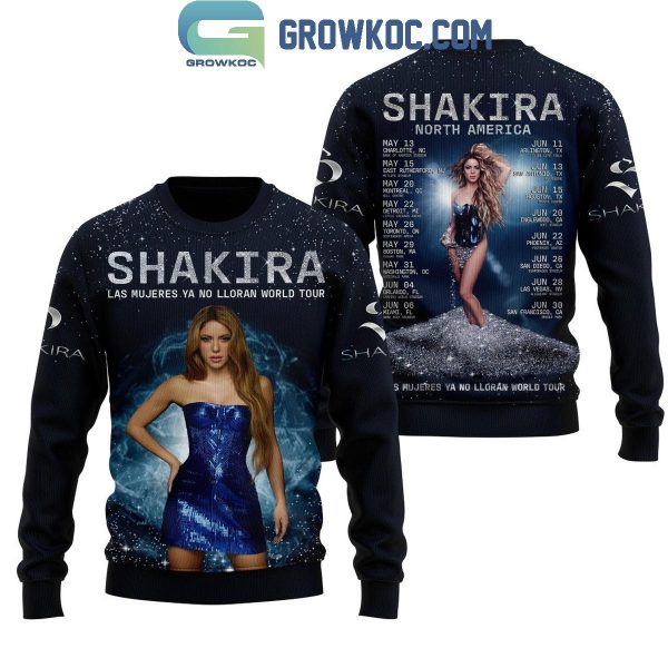 Shakira Las Mujeres Ya No Lloran World Tour 2025 North America Hoodie T-Shirt