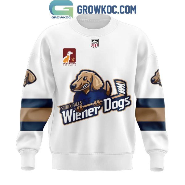 Sioux Falls Stampede Sioux Falls Wiener Dogs Hockey 2024 Hoodie Longs Pants