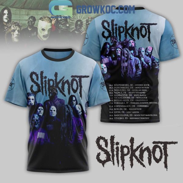 Slipknot Ready For 2025 Showtime Schedule Hoodie T-Shirt