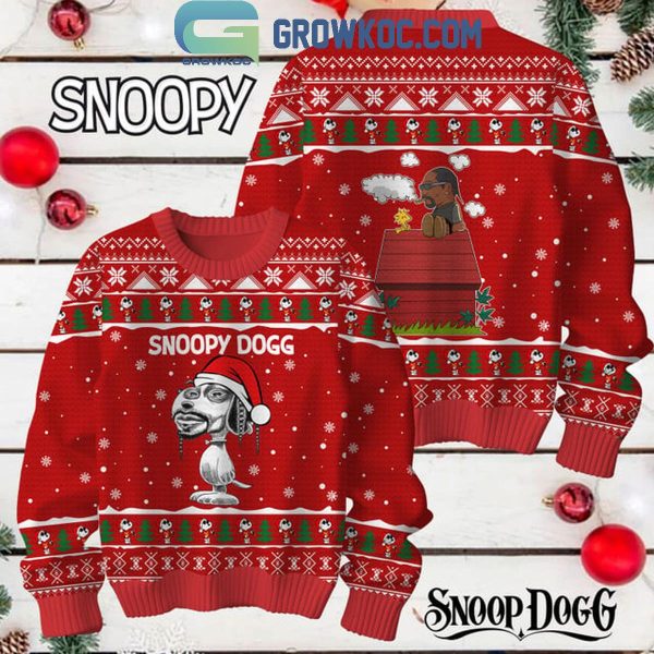 Snoop Dogg Snoopy Dog Be Merry Christmas Ugly Sweater