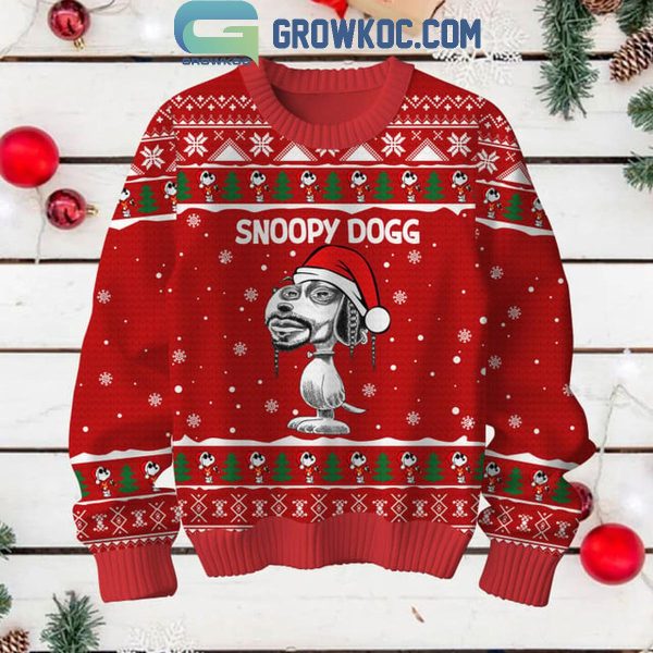 Snoop Dogg Snoopy Dog Be Merry Christmas Ugly Sweater