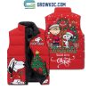 Snoopy Peanuts Christmas Rocking Around The Tree Sleeveless Puffer Jacket