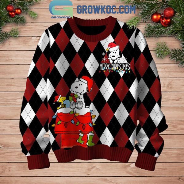 Snoopy Happy Peanuts Christmas Be Merry Ugly Sweater