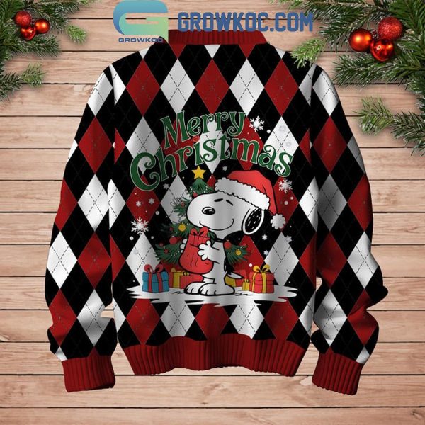 Snoopy Happy Peanuts Christmas Be Merry Ugly Sweater