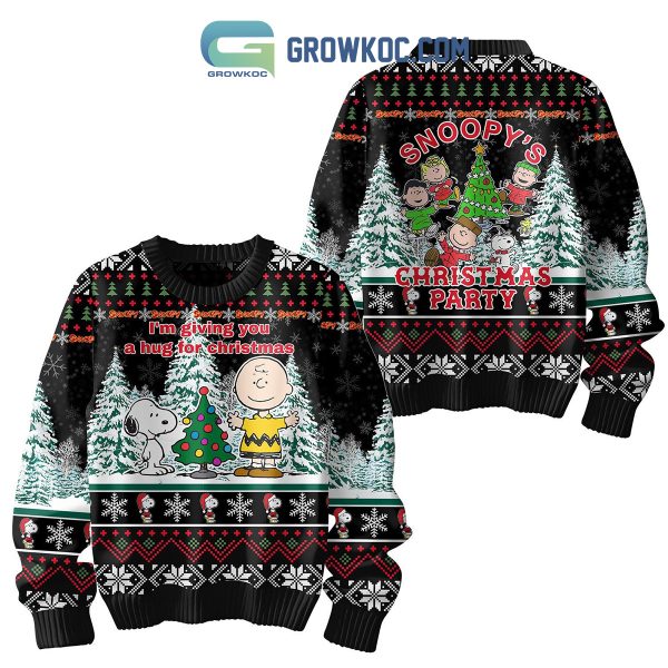 Snoopy I’m Giving You A Hug For Christmas Fan Ugly Sweater