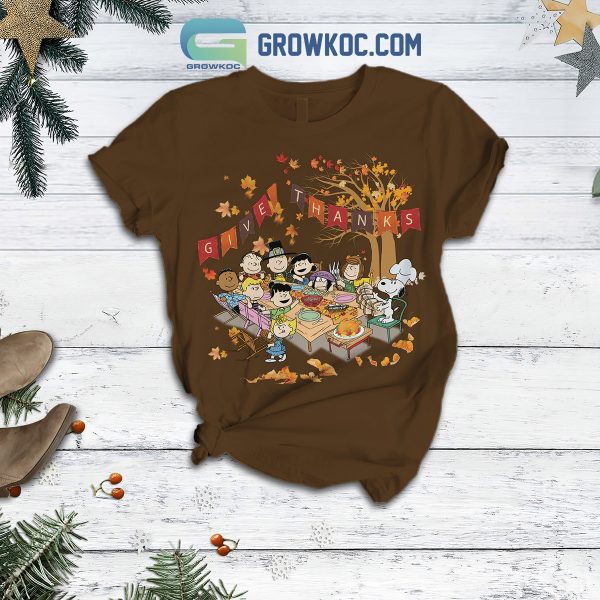 Snoopy Give Thanks Christmas T Shirt