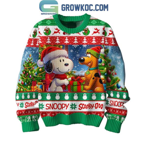 Snoopy Scooby-Doo Makes Me Happy Humans Made My Head Hurt Ugly Sweater