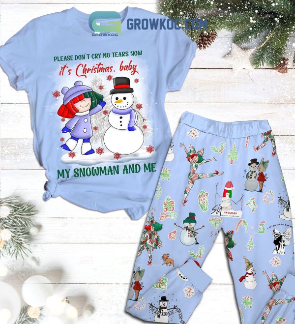 Snowman It’s Christmas Baby My Snowman And Me Fleece Pajamas Set