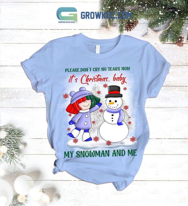 Snowman It’s Christmas Baby My Snowman And Me Fleece Pajamas Set