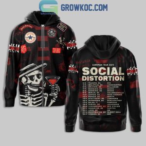 Social Distortion 2025 Celebrating The European Tour The Legends Hoodie T-Shirt