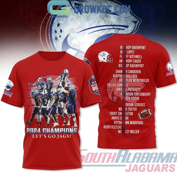 South Alabama Jaguars 2024 Champions Let’s Go Jags Hoodie T-Shirt