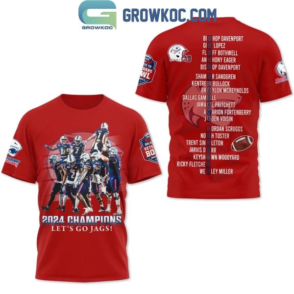 South Alabama Jaguars 2024 Champions Let’s Go Jags Hoodie T-Shirt