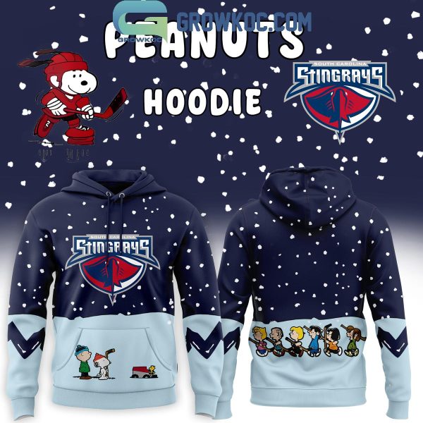 South Carolina Stingrays 2024 Snoopy Hockey Gameday Ready Hoodie T-Shirt