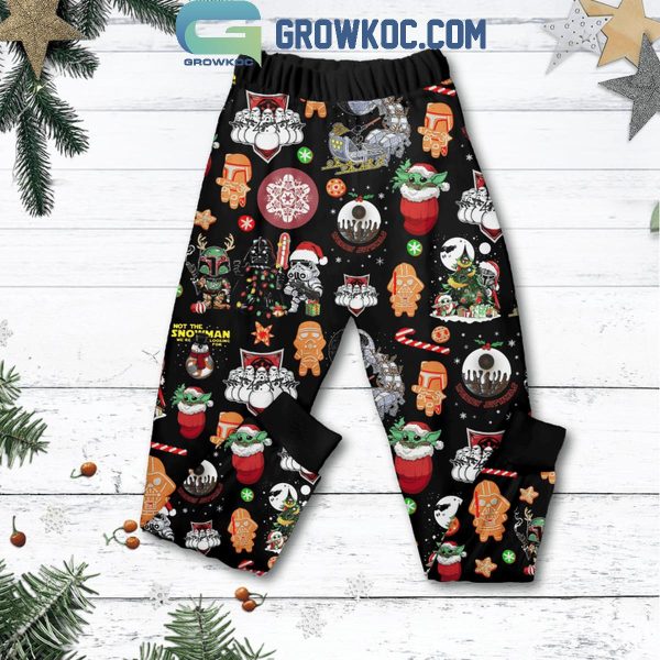 Star Wars Merry Force Be With You Christmas 2024 Fleece Pajamas Set