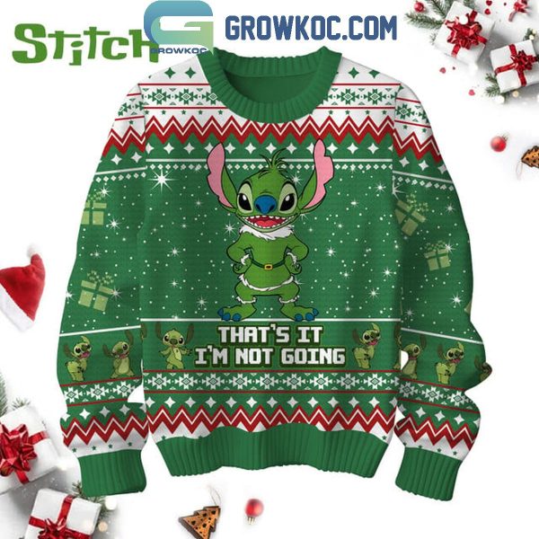 Stitch Merry Christmas That’s It I’m Not Going Ugly Sweater