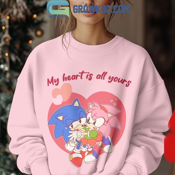 Stitch My Heart Is All Yours Valentine 2025 Hoodie T-Shirt