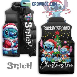 Stitch Rockin’ Around Christmas Tree 2025 Sleeveless Puffer Jacket
