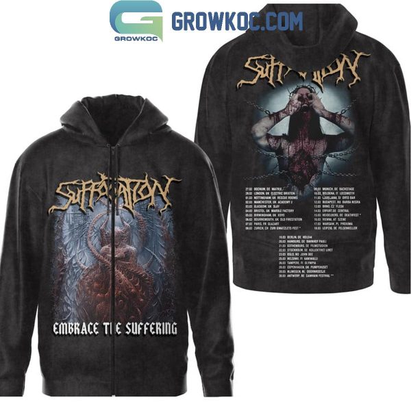 Suffocation Embrace The Suffering Hoodie T-Shirt