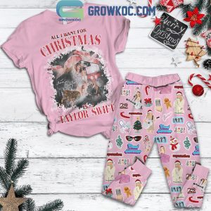 Taylor Swift All I Want Is Swiftie Christmas Fleece Pajamas Set