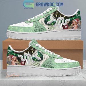 Taylor Swift My Heart Is A Christmas Tree Farm Love 2024 Air Force 1 Shoes