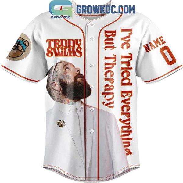 Teddy Swims I’ve Tried Everything But Therapy Tour 2025 Personalized Baseball Jersey