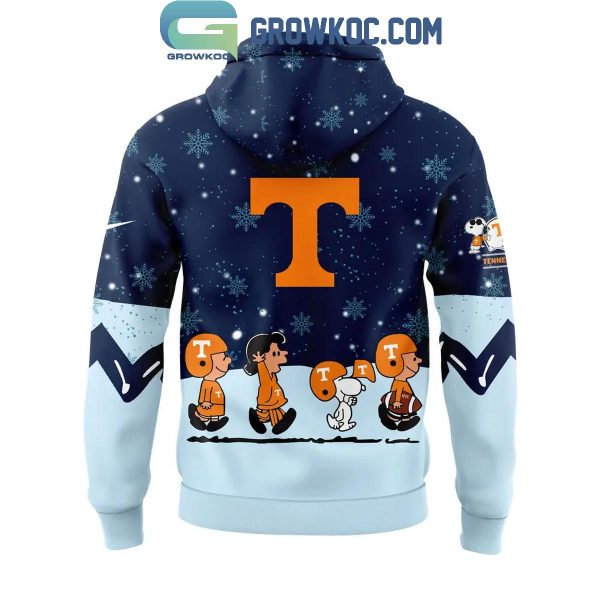 Tennessee Volunteers Cheer Christmas Night With Peanuts And Snoopy Hoodie Long Pants