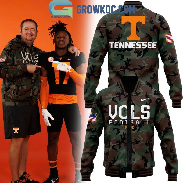 Tennessee Volunteers Football 2024 Salute To Service Baseball Jacket