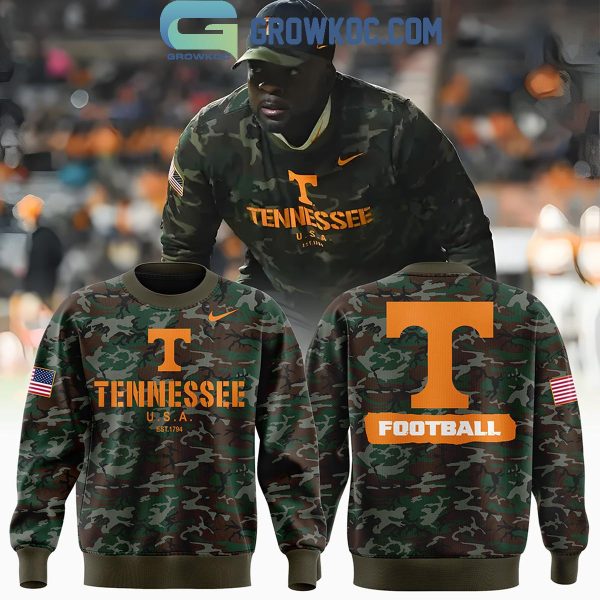 Tennessee Volunteers Football Vols Camo 2024 Salute To Service  Hoodie T-Shirt