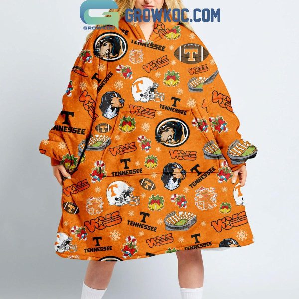 Tennessee Volunteers Vols Rocky Top 2024 Christmas Oodie Hoodie Blanket