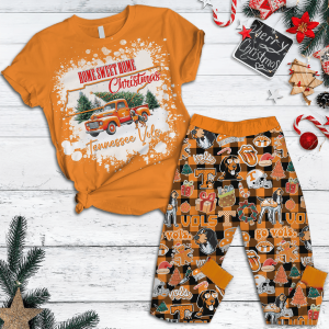 Tennessee Volunteers Sweet Home Vols Christmas 2024 Fleece Pajamas Set