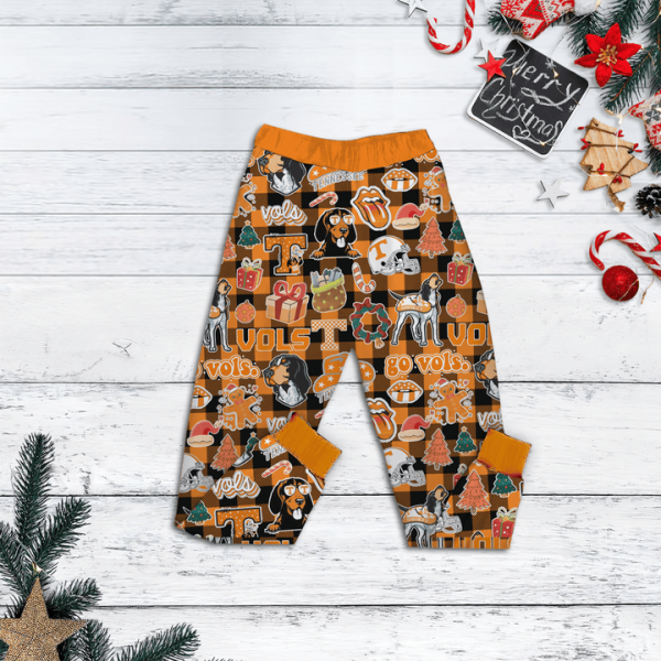 Tennessee Volunteers Sweet Home Vols Christmas 2024 Fleece Pajamas Set