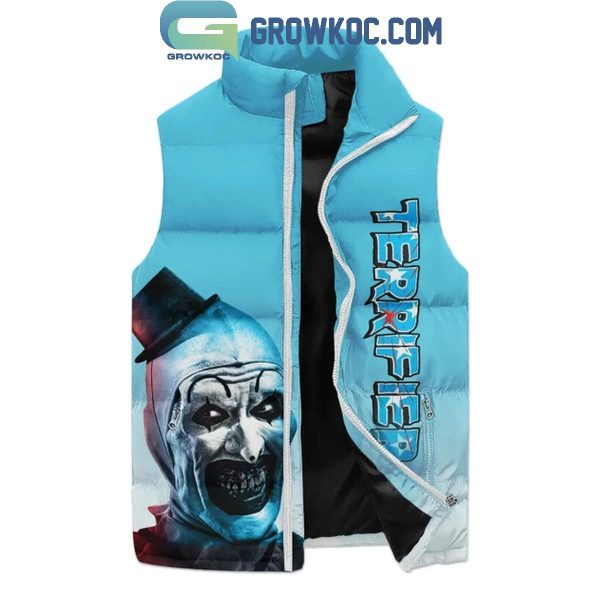 Terrifier 3 Art The Clown Ice Era Christmas Sleeveless Puffer Jacket