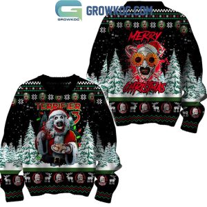 Terrifiers Merry Christmas Is Merry And Scary 2024 Ugly Sweater