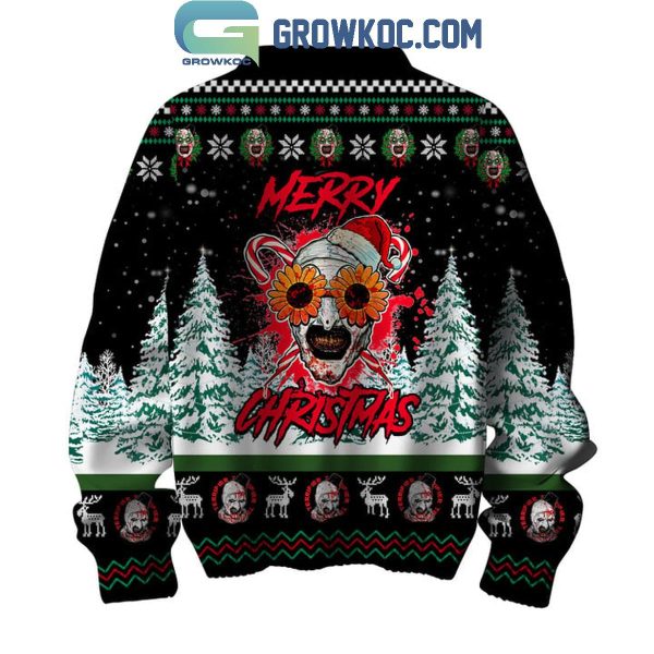 Terrifiers Merry Christmas Is Merry And Scary 2024 Ugly Sweater