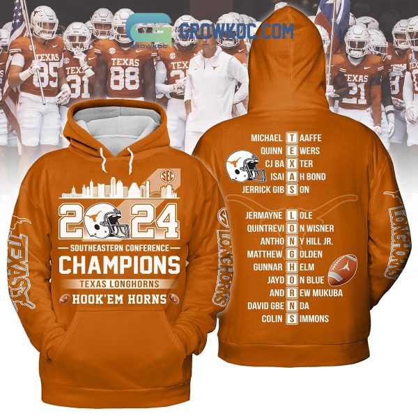 Texas Longhorns Southeastern Conference Champions Orange Version 2024 Hoodie T-Shirt