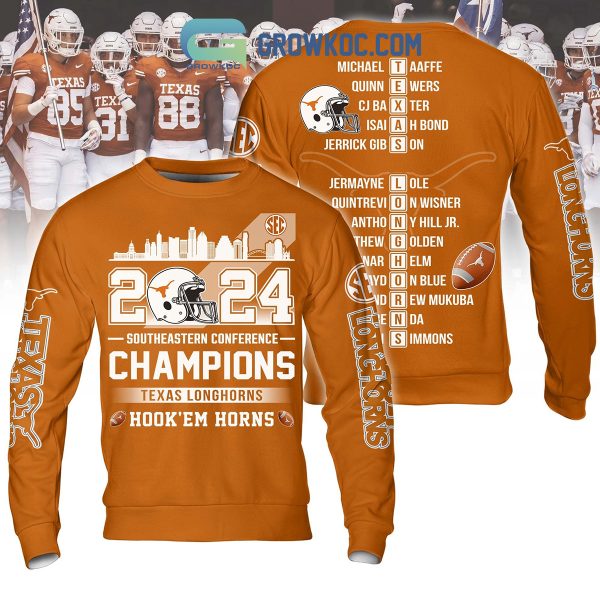 Texas Longhorns Southeastern Conference Champions Orange Version 2024 Hoodie T-Shirt