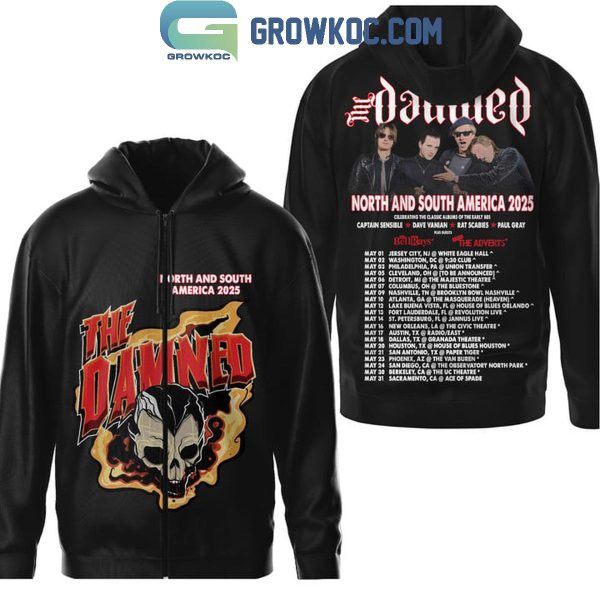 The Damned North And South America 2025 Hoodie T-Shirt