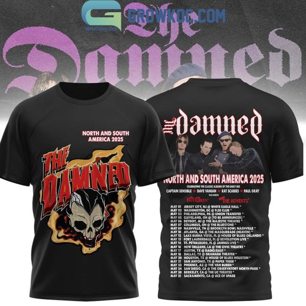 The Damned North And South America 2025 Hoodie T-Shirt