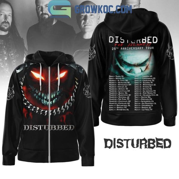 The Disturbed Ready For 2025 Showtime Schedule Hoodie T-Shirt