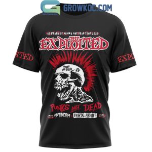 The Exploited 46 Years Of Riots 2025 The Schedule Of Greatness Hoodie T-Shirt