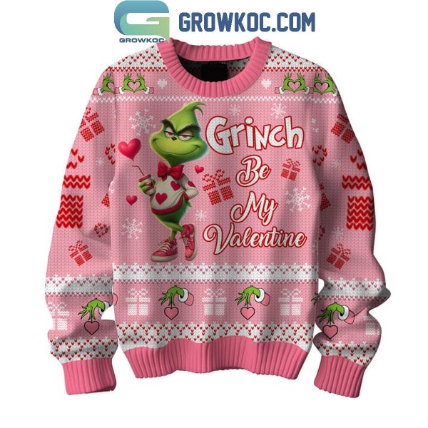 The Grinch Be My Valentine And Merry Christmas Holidays Ugly Sweater