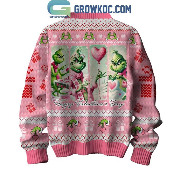 The Grinch Be My Valentine And Merry Christmas Holidays Ugly Sweater