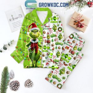 The Grinch Ew People 2024 Merry Christmas Polyester Pajamas Set