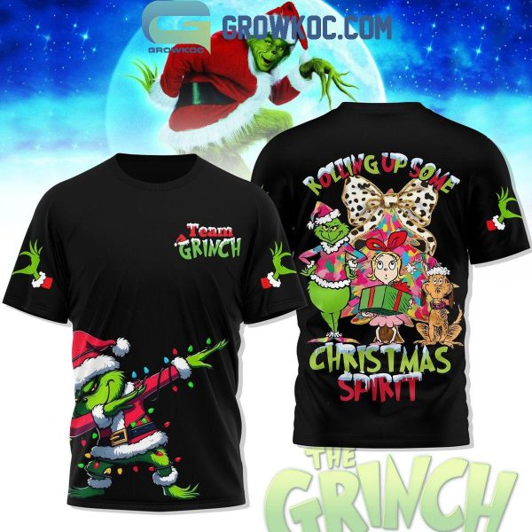 The Grinch Rolling Up Some Christmas Spirit Naughty Holidays Hoodie T-Shirt