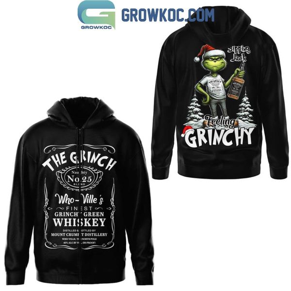 The Grinch Who-Ville’s Grinchy Green Whiskey Slipping Jack Hoodie T-Shirt