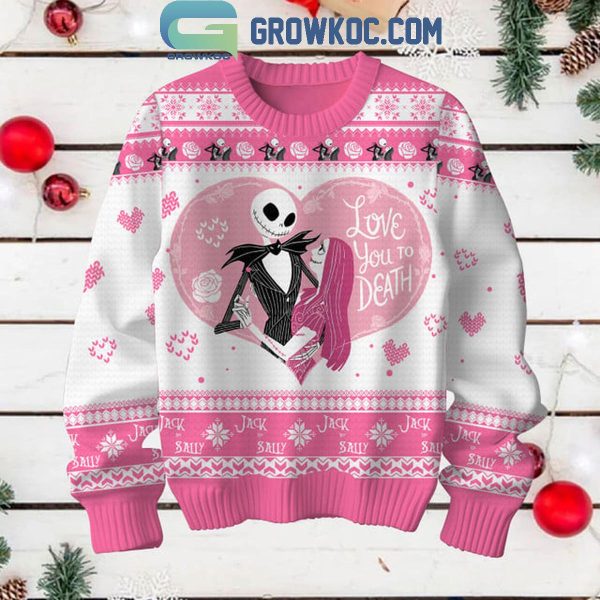 The Nightmare Before Christmas Love You To Death 2025 Ugly Sweater